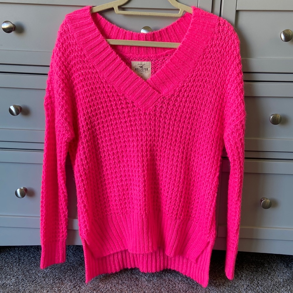 Hollister Hot Pink Sweater